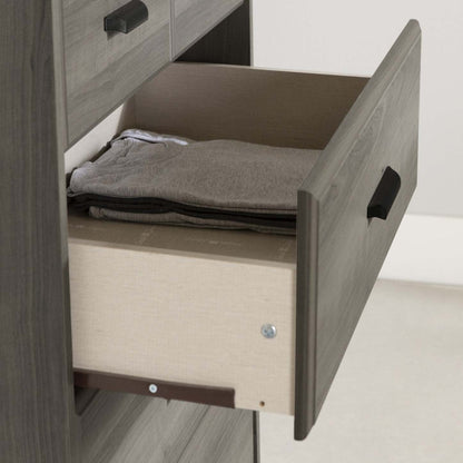 Commode Versa à 5 tiroirs - Érable gris | Commode Versa 5 Tiroirs - Erable Cendre