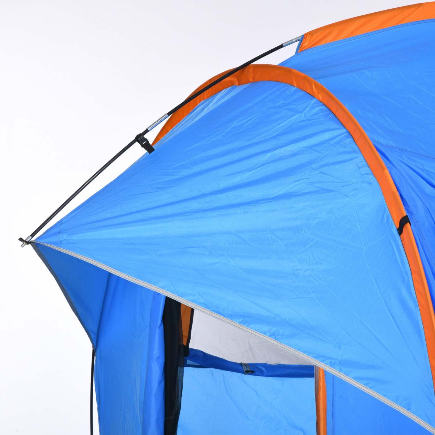 Outsunny Tente De Camping Pour Voiture Avec 3 Portes, 2000mm Imperméable, Bleu Et Orange|Outsunny Car Camping Tent With 3 Doors, Blue And Orange