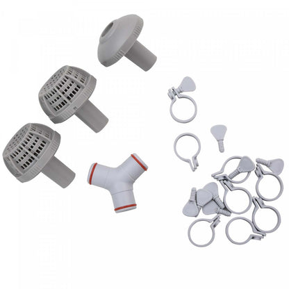 Outsunny Piscine Hors Sol, Piscine À Cadre Rectangulaire Non Gonflable