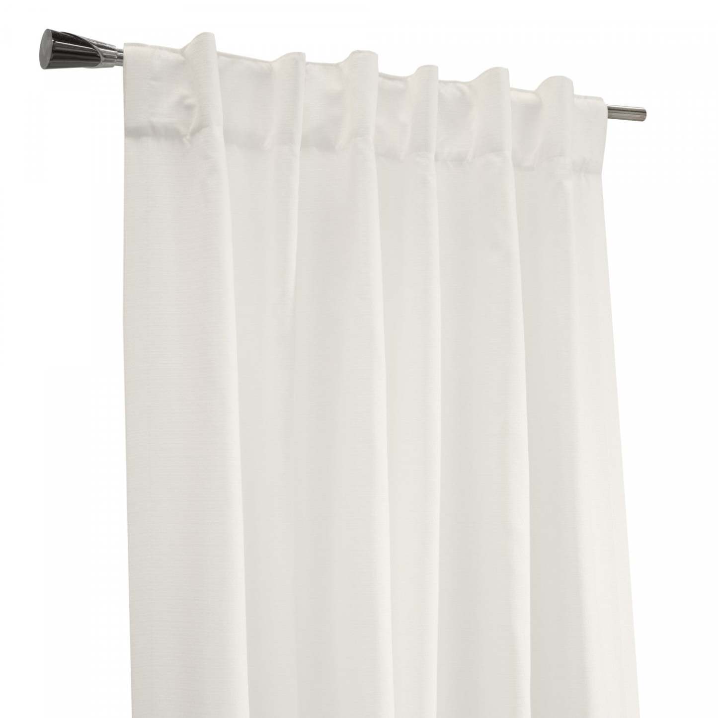 Habitat Mulberry White Light Filtering Dual Header Curtain Panel - 54 x 95|Panneau de rideau filtrant la lumière Mûre blanc à double têtes d'Habitat - 54 x 95