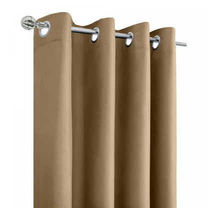 Thermaplus Alpine Sand Blackout Grommet Curtain Panel - 52 x 63|Panneau de rideau occultant à œillets Alpin Sable de Thermaplus - 52 x 63