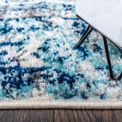 Tapis Roma Diamond Bleu 4x6 | Tapis Roma Diamant bleue 4 x 6 | D80GGDZS