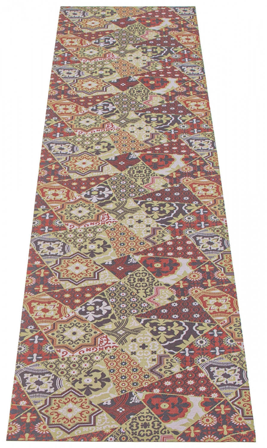 Carpette Bellezza rouge-vert - 2 pi 2 po x 8 pi 0 po|D22VZBZO