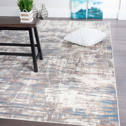 Shi Abstract Blue 5x8 Area Rug|Carpette Shi bleue à motifs abstraits 5 x 8|D80GJPVB