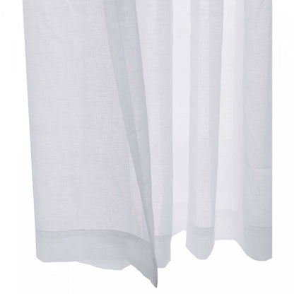 Habitat Cote D'azure White Sheer Grommet Curtain Panel - 112 x 84|Panneau de rideau transparent à œillets Côte d'Azur blanc d'Habitat - 112 x 84