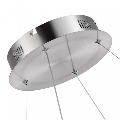 Stella 65 W LED Satin Nickel Pendant|Luminaire suspendu Stella nickel satiné à DEL de 65 W|D06HR7KX