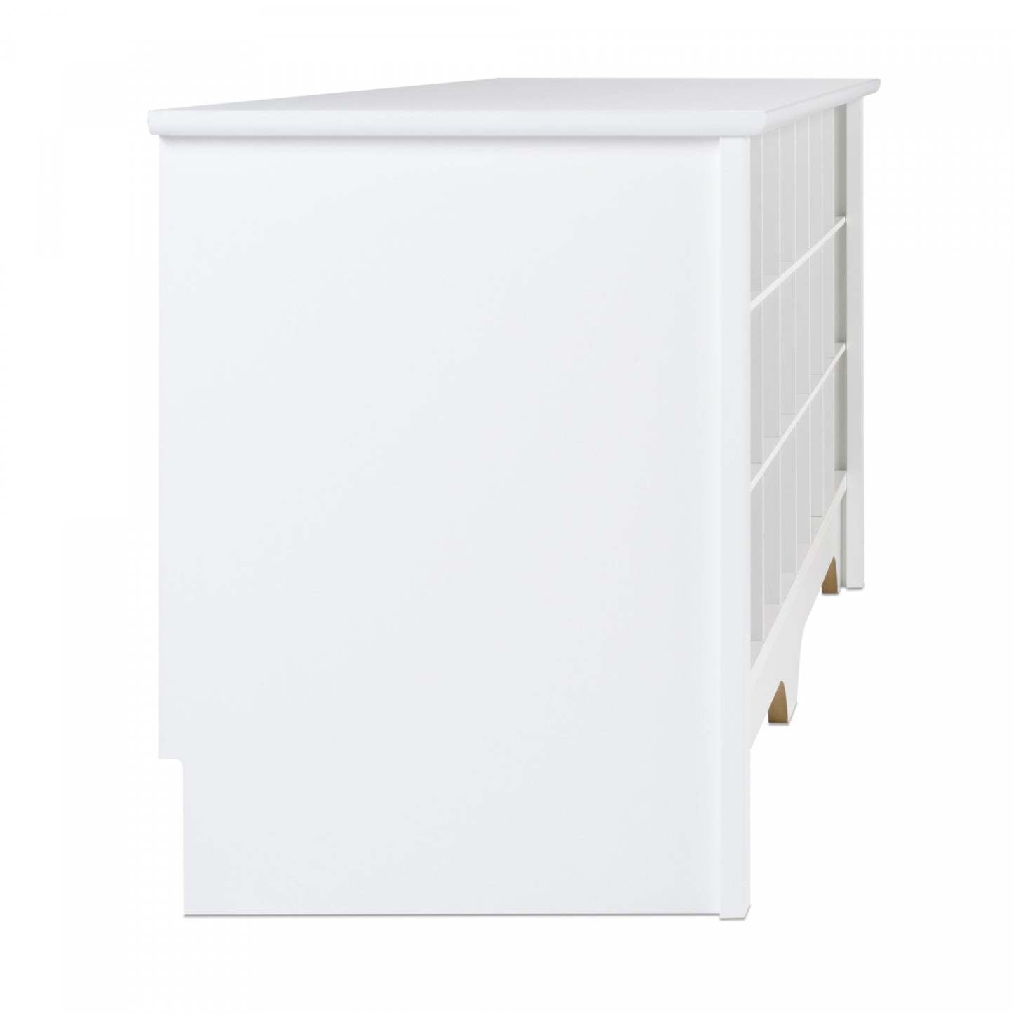 Twenty-Four Pair Shoe Storage Cubby Bench - White|Banc à compartiments de rangement pour 24 paires de chaussures - blanc