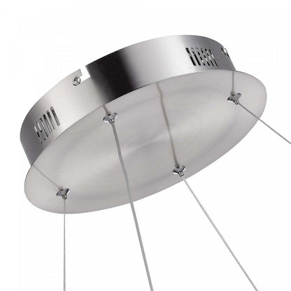 Stella 50 W LED Satin Nickel Pendant|Luminaire suspendu Stella nickel satiné à DEL de 50 W|D06HAD64