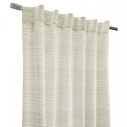 Habitat Austin Linen Light Filtering Dual Header Curtain Panel - 52 x 95|Panneau de rideau filtrant la lumière Austin apparence lin à double têtes d'Habitat - 52 x 95