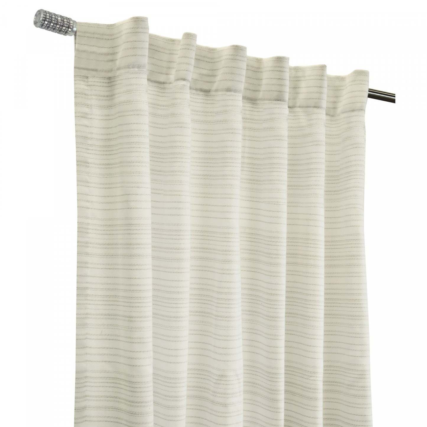 Habitat Austin Linen Light Filtering Dual Header Curtain Panel - 52 x 108|Panneau de rideau filtrant la lumière Austin apparence lin à double têtes d'Habitat - 52 x 108