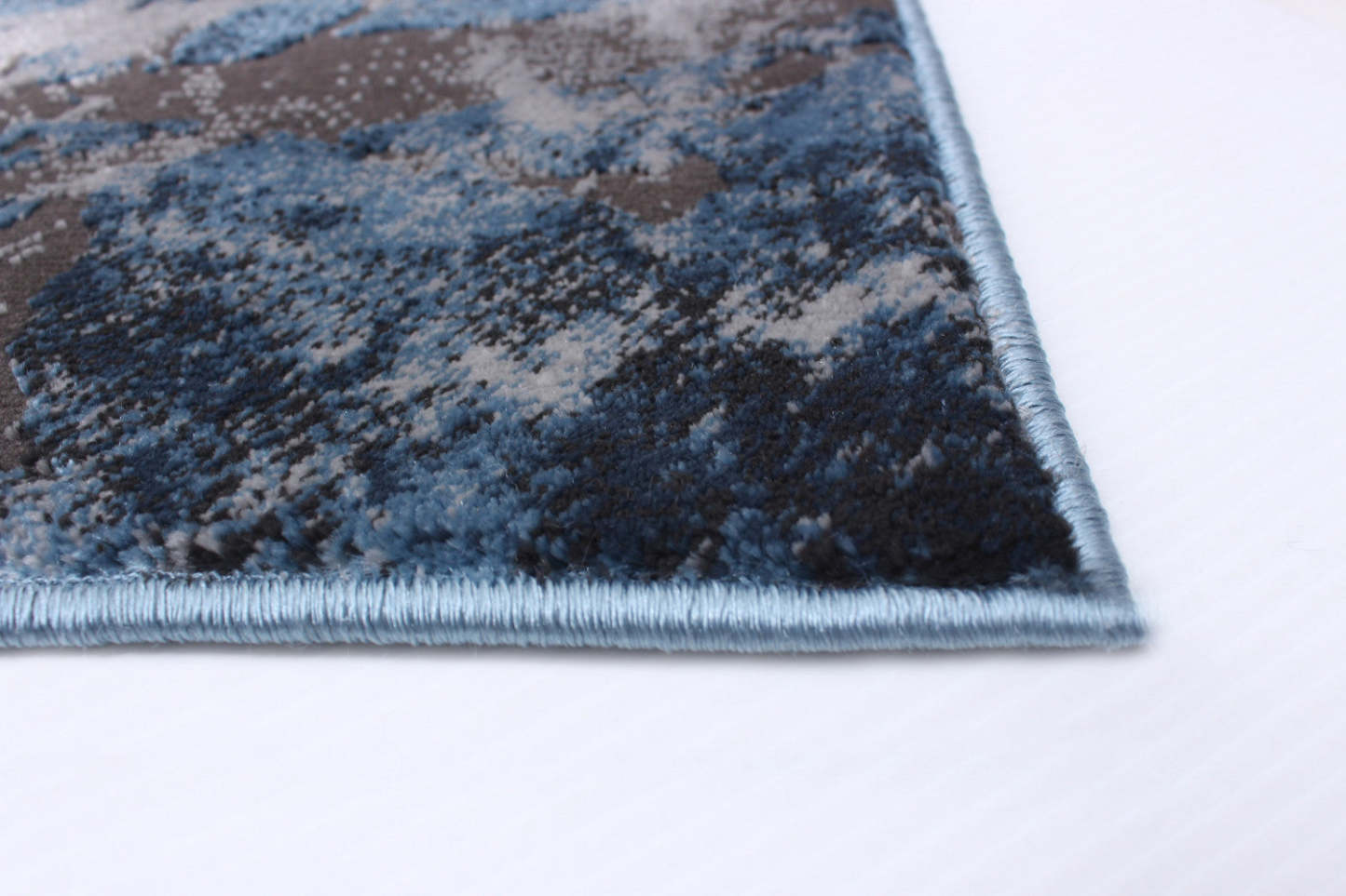 Tapis effet marbre bleu - 244 x 305 cm | Tapis Marble bleue - 244 x 305 cm | D86FGXY3