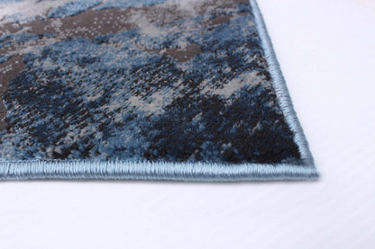 Tapis effet marbre bleu - 244 x 305 cm | Tapis Marble bleue - 244 x 305 cm | D86FGXY3