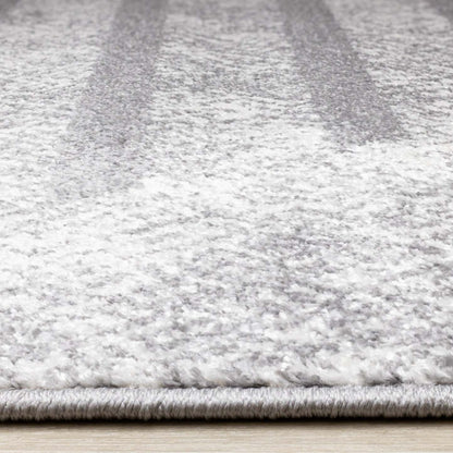 Carpette Covington à motifs de lignes géométriques vieillies pour l'intérieur - 7 pi 10 po x 10 pi 6 po