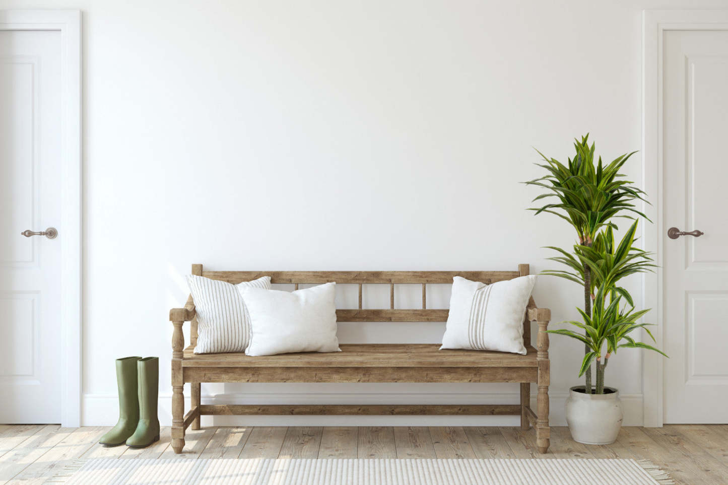 Artificiel 47 Dracaena en pot noir | Dracaena artificiel de 47 po en pot noir | D10HOW1K