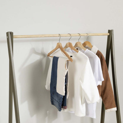 Sweedi Kids Wooden Clothes Rack - Olive Green|Portant à vêtements Sweedi en bois pour enfants - vert olive