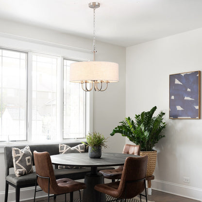 Plafonnier semi-encastré moderne à 5 lumières pour salle à manger, chambres et salon - Non applicable