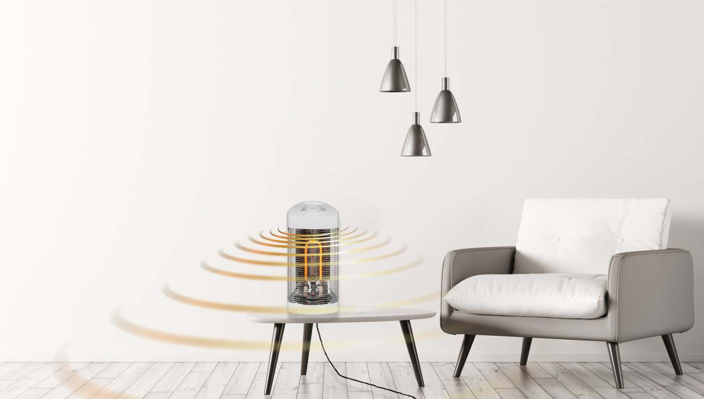 Westinghouse Infrared Electric Portable Oscillating Patio Heater - WES31-1200MWHT|Radiateur de terrasse oscillant, portatif, électrique et à infrarouge Westinghouse - WES31-1200MWHT