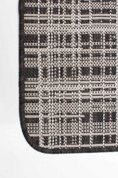 Tapis Panthea noir - 66 x 201 cm | Tapis de zone Panthea noir - 66 x 201 cm