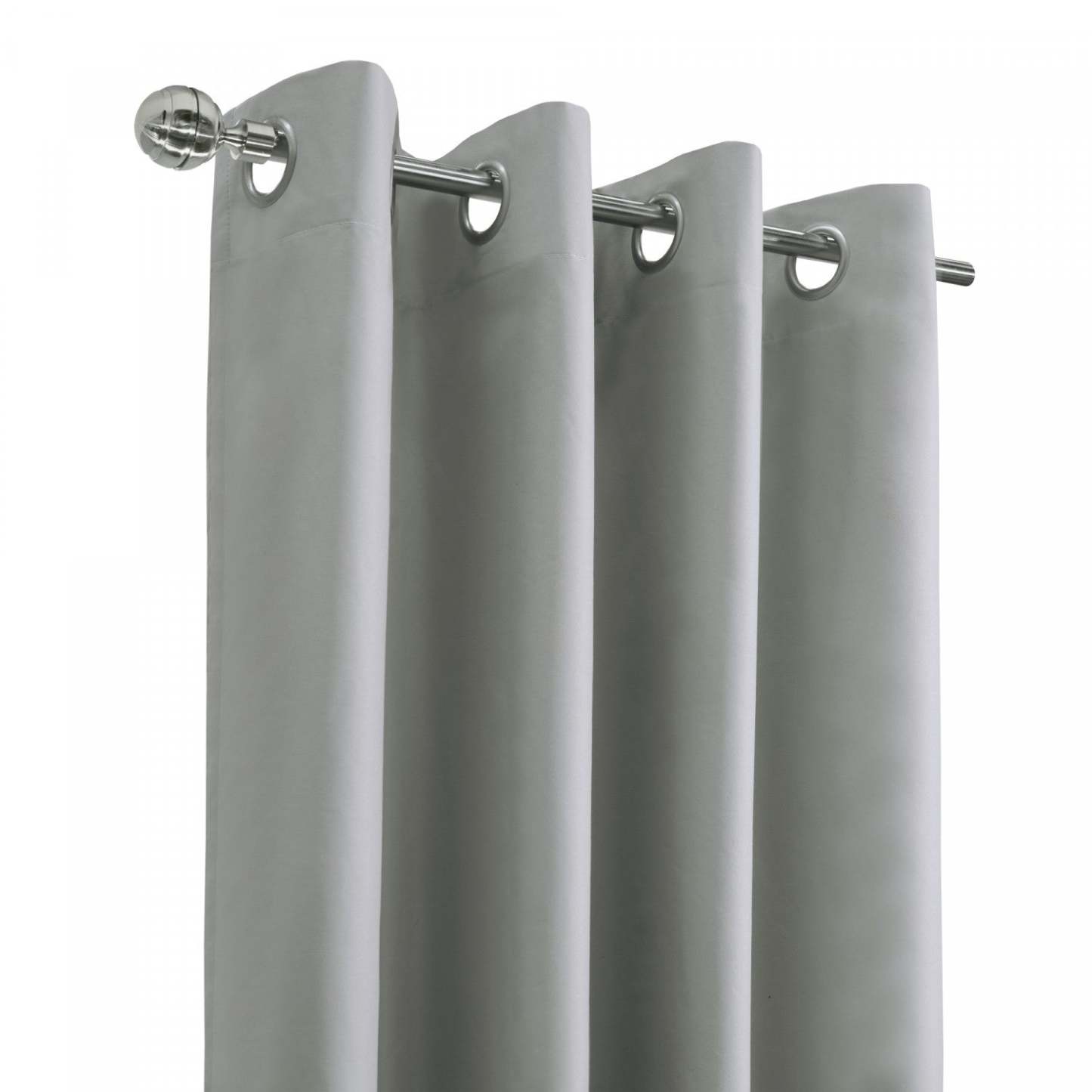 Thermaplus Alpine Light Grey Blackout Grommet Curtain Panel - 52 x 95|Panneau de rideau coupe-lumière à œillets Alpin gris clair de Thermaplus - 52 x 95
