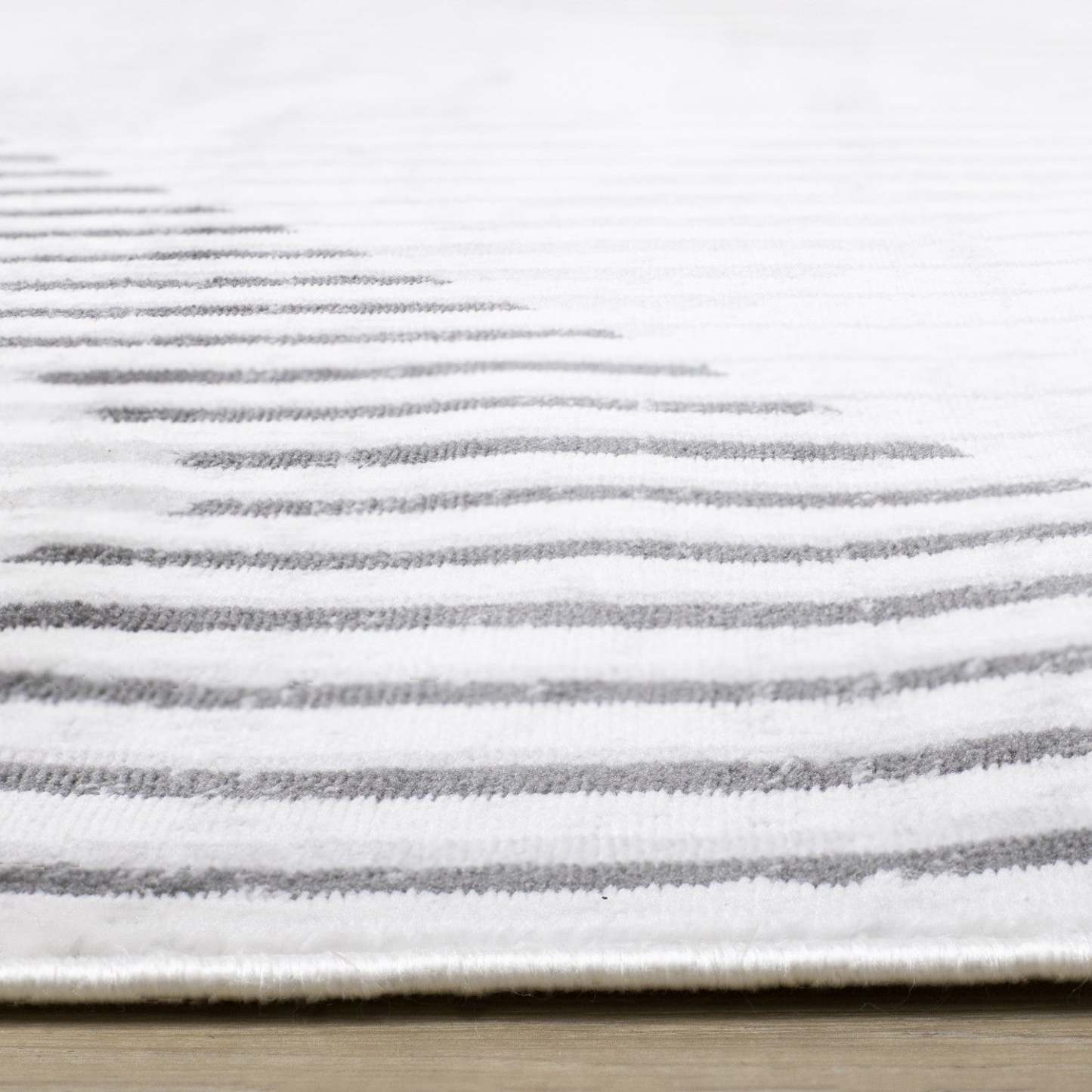 Carpette à motifs de lignes de tressage multicolore lavable à la machine - 5 pi 3 po x 7 pi 7 po