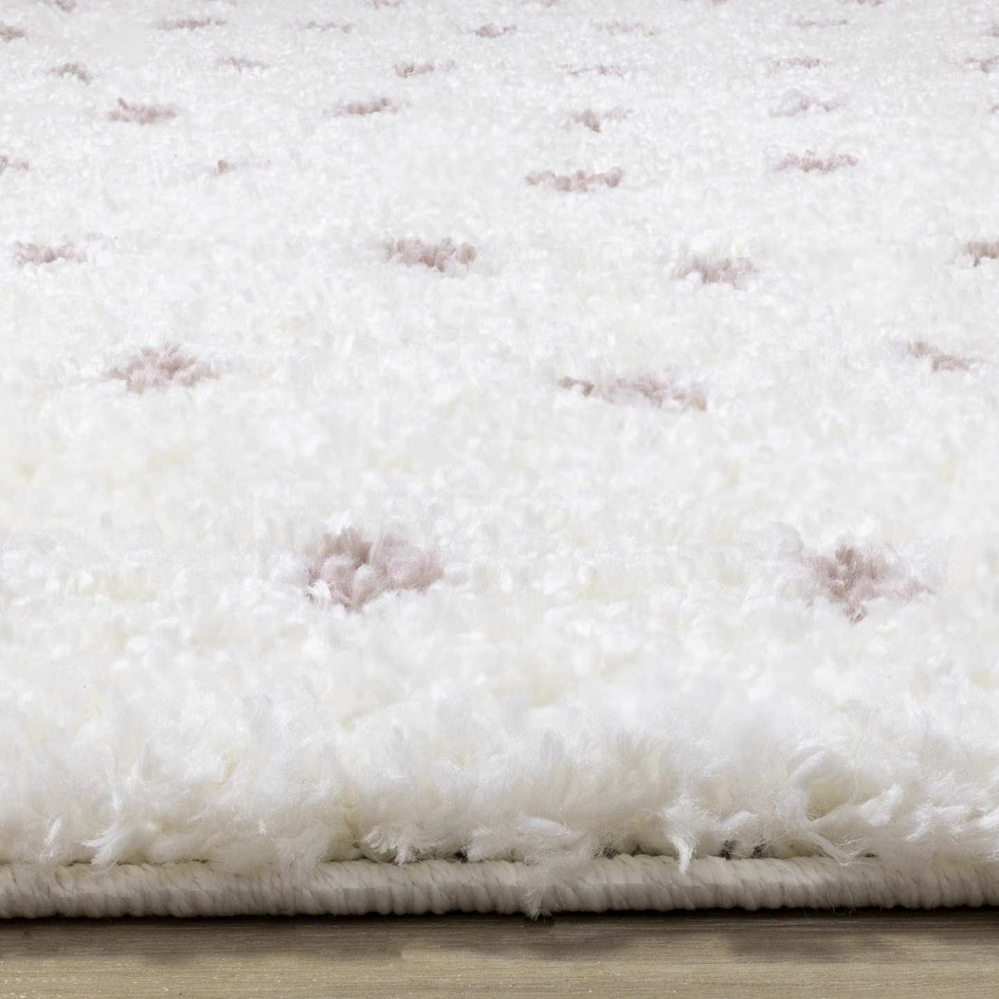 Carpette douce Taylor à motif de pois - 7 pi 10 po x 10 pi 6 po