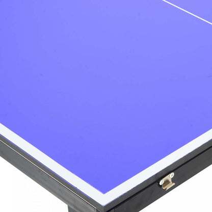 Table de ping-pong pliante Soozier, table de tennis de table portable avec poignées