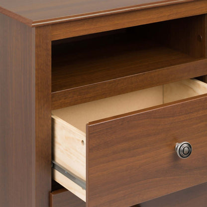 Monterey Tall 2-Drawer Nightstand - Cherry|Table de nuit haute Monterey à 2 tiroirs - cerisier