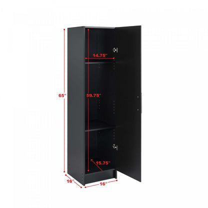 Elite 16 Narrow Cabinet - Noir|Armoire étroite Elite de 16 po - noire