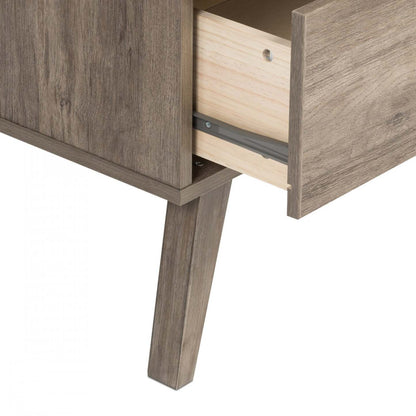Milo 2-Drawer Tall Nightstand - Drifted Grey|Table de nuit haute Milo à 2 tiroirs - gris délavé