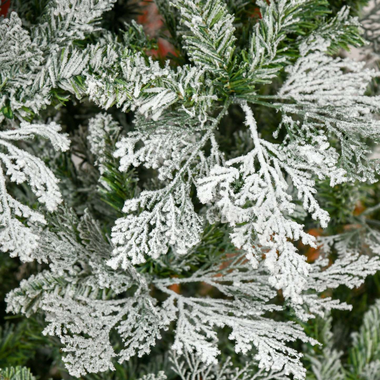 Homcom Cyprès d'arbre de Noël artificiel floqué de neige de 7,5 pieds|Homcom Cypres D'arbre De Noël Artificiel Floconné De Neige