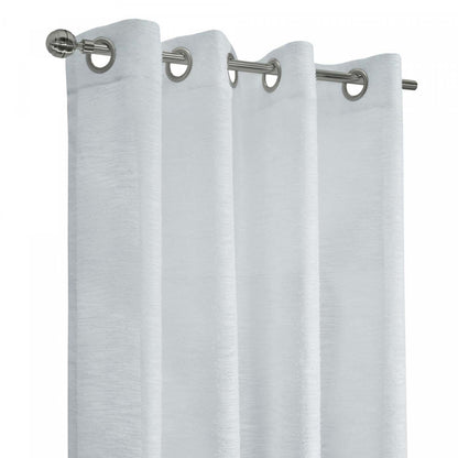 Habitat Boucle White Sheer Grommet Curtain Panel - 52 x 84|Panneau de rideau transparent à œillets Boucle blanc d'Habitat - 52 x 84
