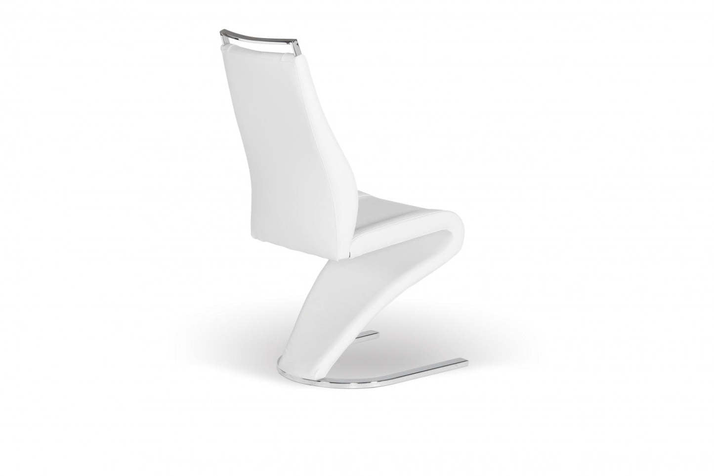 Chaise De Salle A Manger Pollock En Similicuir Blanc (ensemble De 2) | Chaise de salle à manger Pollock, simili cuir blanc (ensemble de 2)