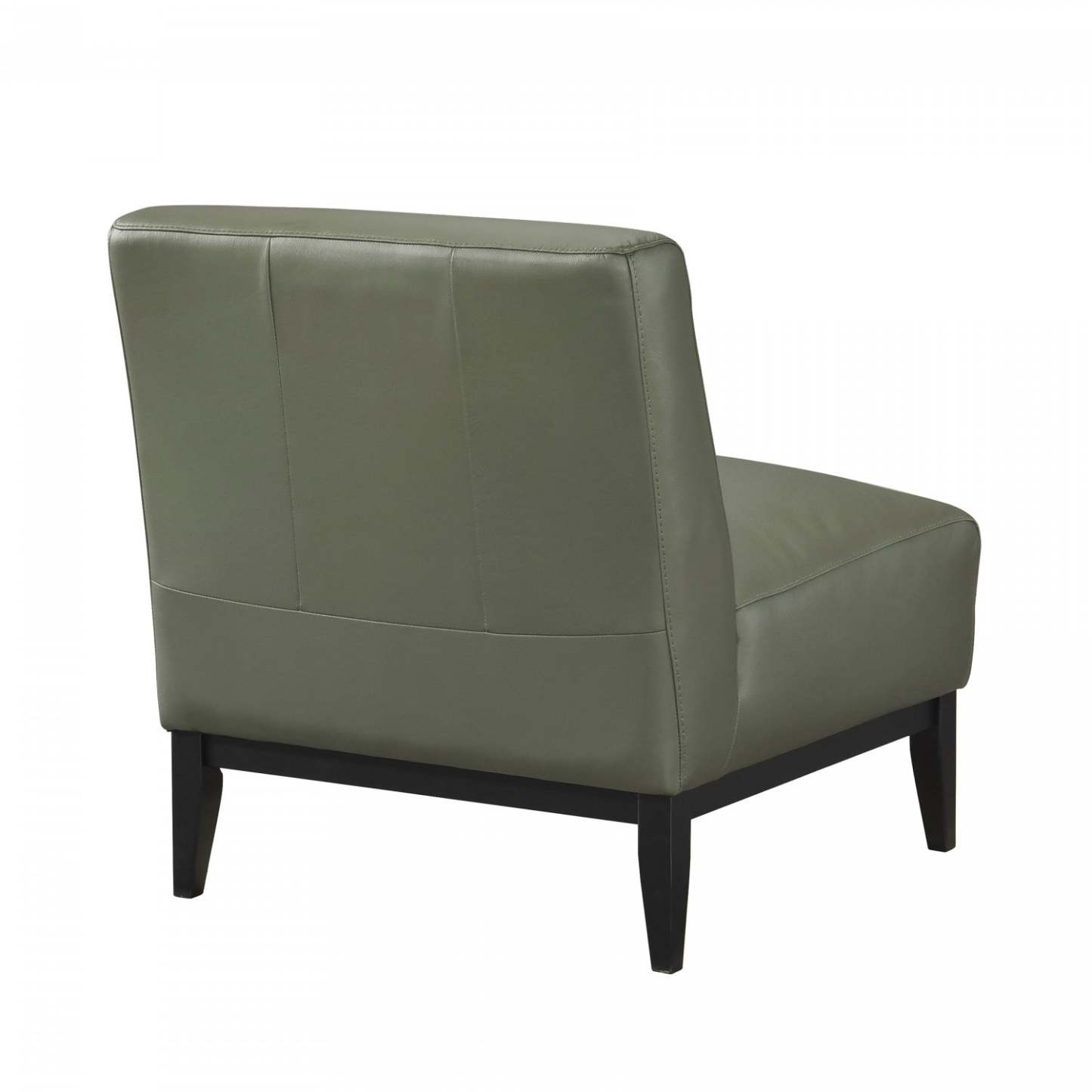 Chaise d'appoint Murdock en cuir vert | Fauteuil D'appoint Murdock En Cuir Vert