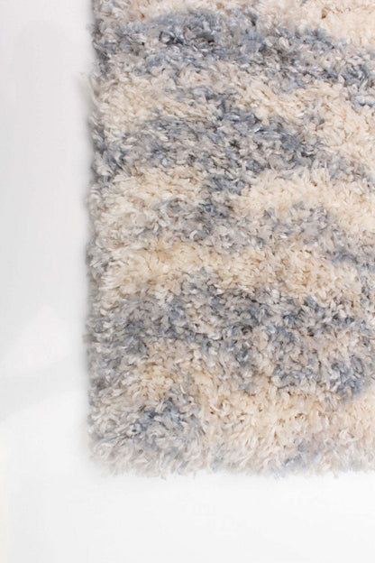 Carpette Astra crème/bleu clair - 3 pi 11 po x 5 pi 7 po