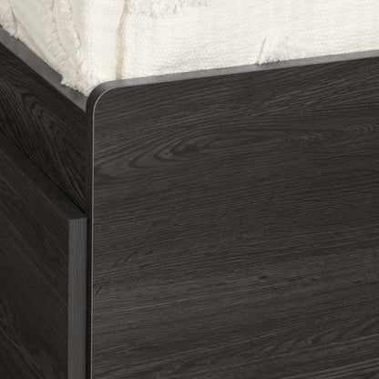 Fynn Storage Bed And Bookcase Headboard Set Gray Oak - South Shore Twin Bed