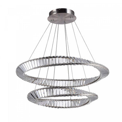 Stella 90 W LED Satin Nickel Chandelier|Lustre Stella nickel satiné à DEL de 90 W|D06HUOA4