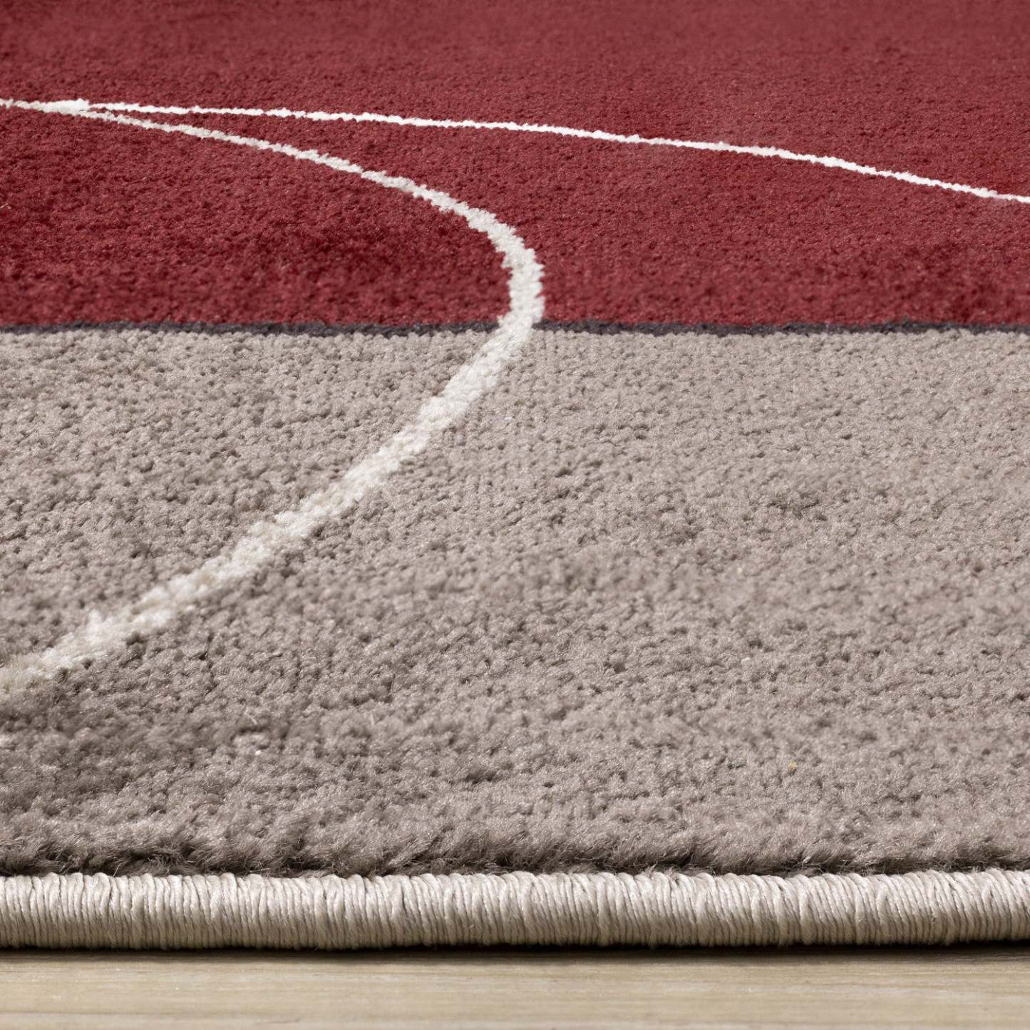 Carpette Charlotte à motif géométrique abstrait - 6 pi 7 po x 9 pi 6 po