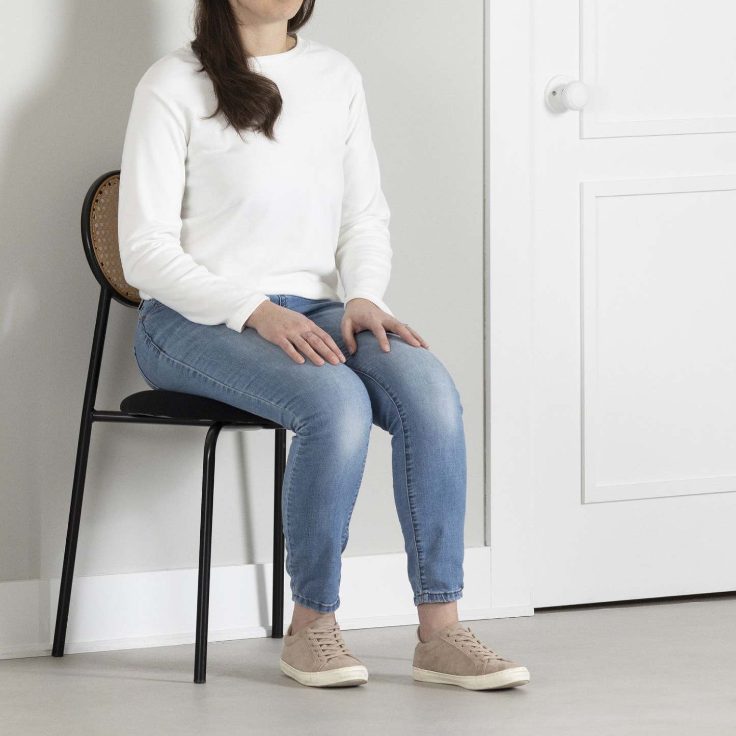 Hype Black Natural Rattan Dining Chair - Set of 2|Chaise de salle à manger Hype noire et naturelle en rotin - ensemble de 2