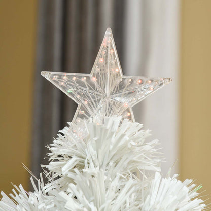 Homcom Arbre De Noël De Table Artificiel Pré-éclairé De 2,5 Pieds Avec Fibre Optique Et 85 Embouts|Homcom Arbre De Noël De Table Artificiel Pré-éclairé De 2,5 Pieds Avec Fibre Optique Et 85 Embouts