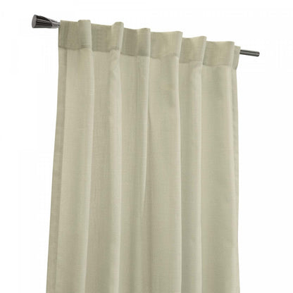 Habitat Bolton Linen Light Filtering Dual Header Curtain Panel - 52 x 95|Panneau de rideau filtrant la lumière Bolton apparence lin à double têtes d'Habitat - 52 x 95