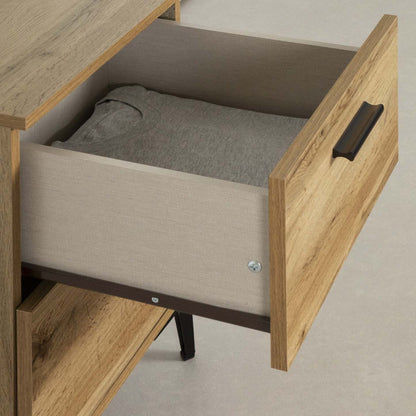 Musano 2-Drawer Nightstand - Chêne Nordik|Table de nuit Musano à 2 tiroirs - chêne nordique
