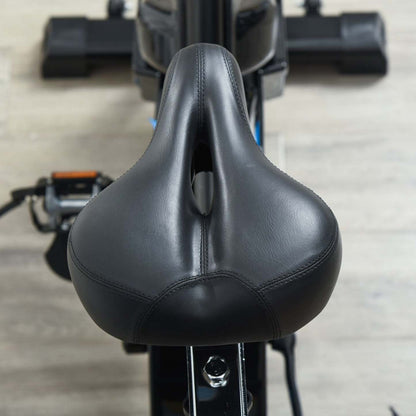 Soozier Stationary Exercise Bike Indoor Cardio Workout Cycling Bicycle W/ Heart Pulse Sensor &amp; Lcd M|Soozier Vélo d'appartement Cardio Vélo Exercice Biking Écran Multifonction Lcd Guidon Selle réglable