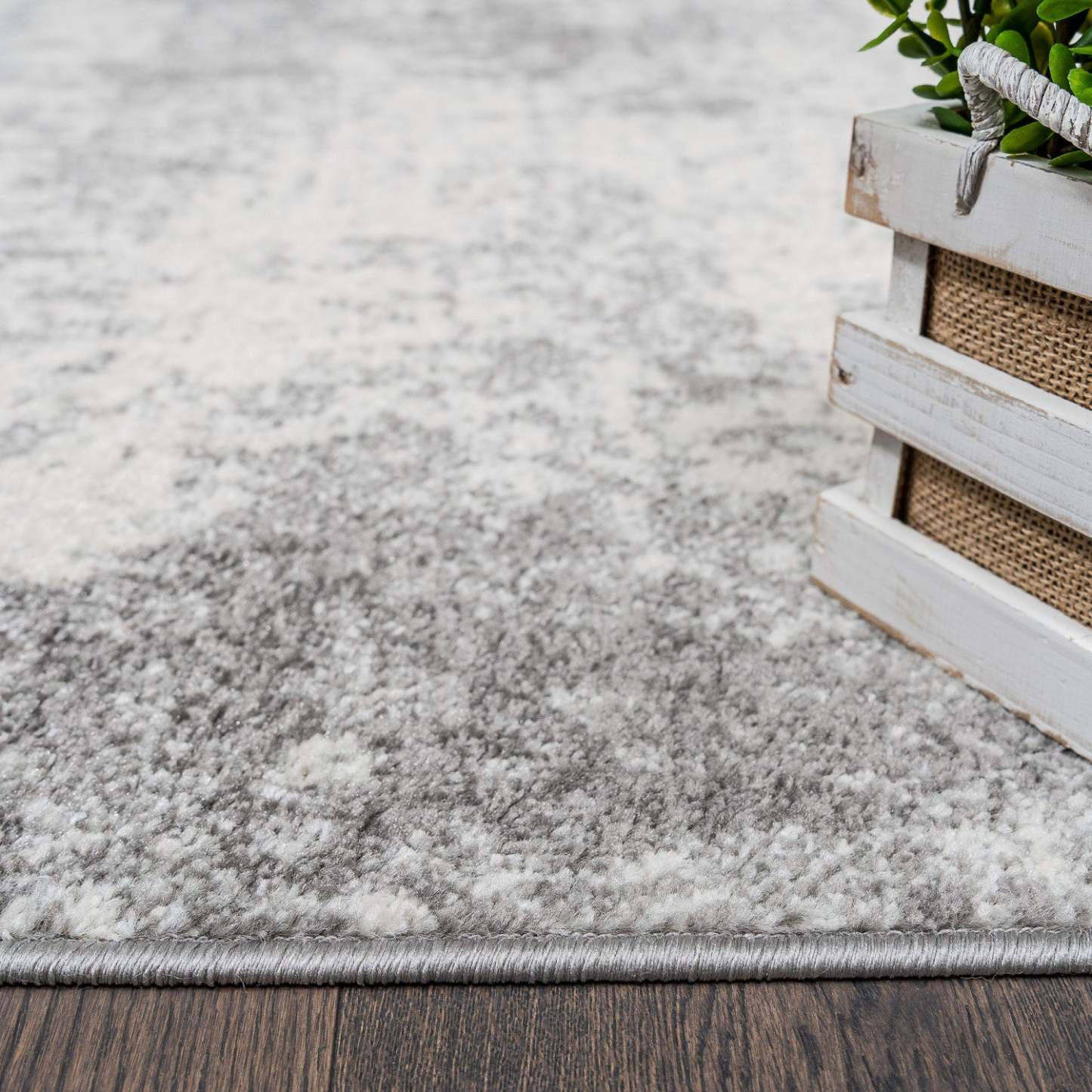 Tapis Roma Ice Grey 5x8 | Carpette Roma Ice grise 5 x 8 | D80GKXJN