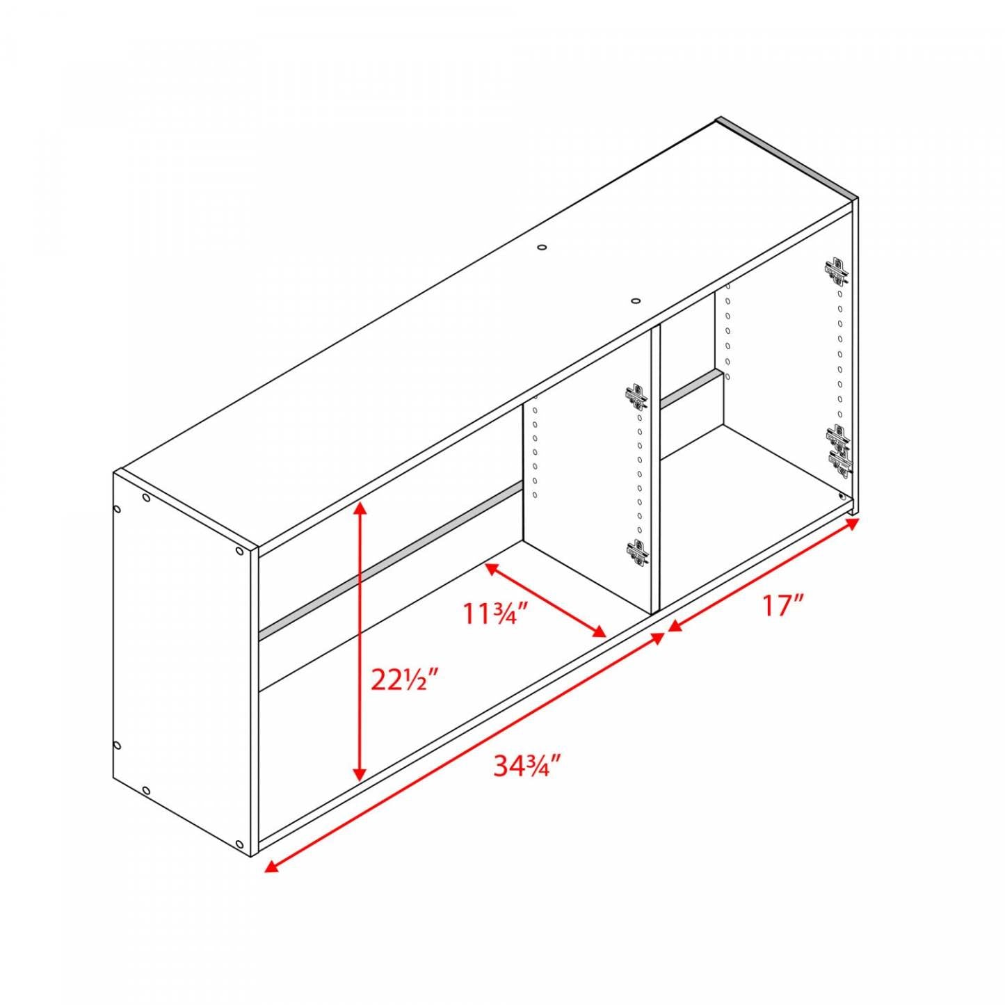 Elite 54 Wall Cabinet - Espresso|Armoire murale Elite de 54 po - espresso