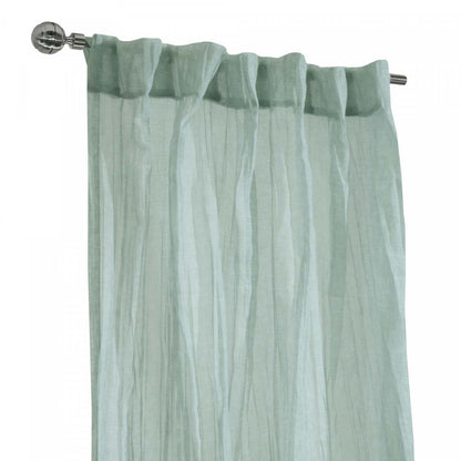 Habitat Paloma White Sheer Dual Header Curtain Panel - 52 x 95|Panneau de rideau transparent Paloma blanc à double têtes d'Habitat - 52 x 95