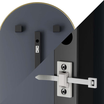 Miroir Umbra Hubba Arched 20 x 62 - Laiton|Miroir arqué Hubba de Umbra de 20 po x 62 po - laiton