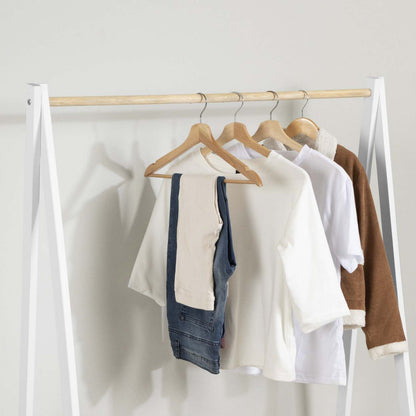 Sweedi Kids Wooden Clothes Rack - White|Portant à vêtements Sweedi en bois pour enfants - blanc