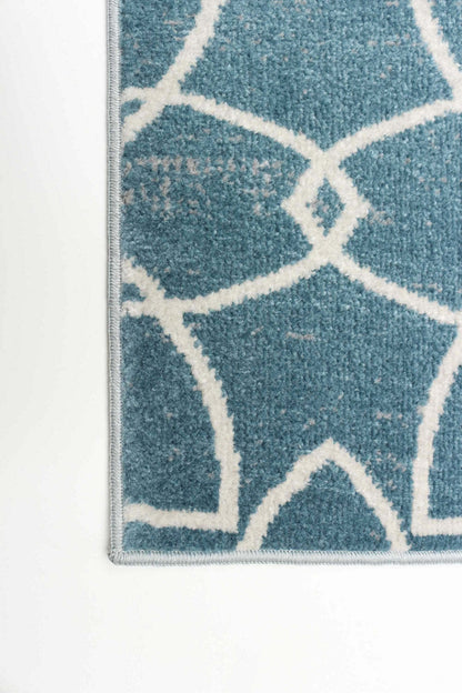 Tapis Terali turquoise lavable en machine - 2'6 x 8'0|Carpette Terali turquoise lavable à la machine - 2 pi 6 po x 8 pi 0 po|D86FGYC0