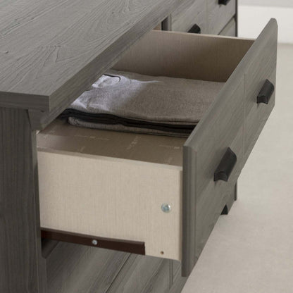 Commode Versa à 6 tiroirs - Érable gris | Commode Versa 6 Tiroirs - Erable Cendre