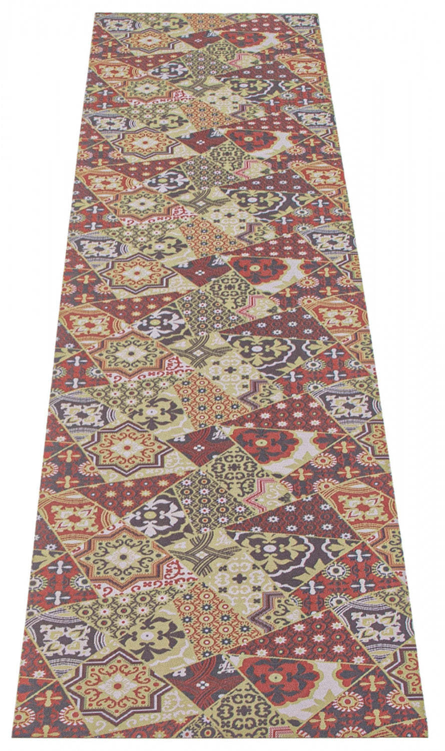Tapis Bellezza Rouge / Vert 2'2 x 22'0|Carpette Bellezza rougevert 2 pi 2 po x 22 pi 0 po|D22RFG3S